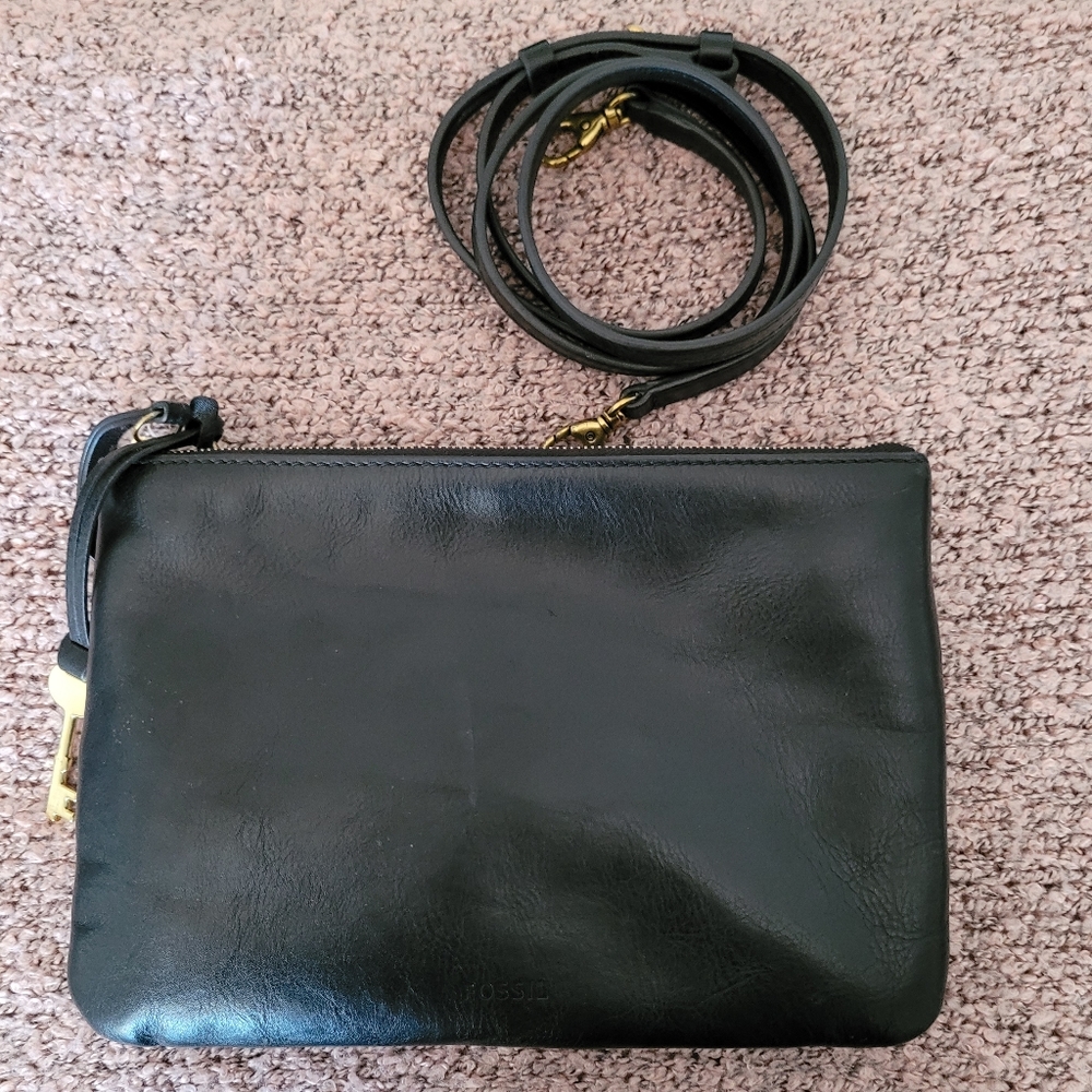 Black Fossil crossbody